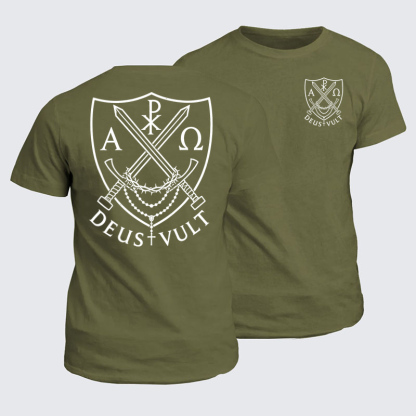Classic Cotton Tees - Deus Vult 
