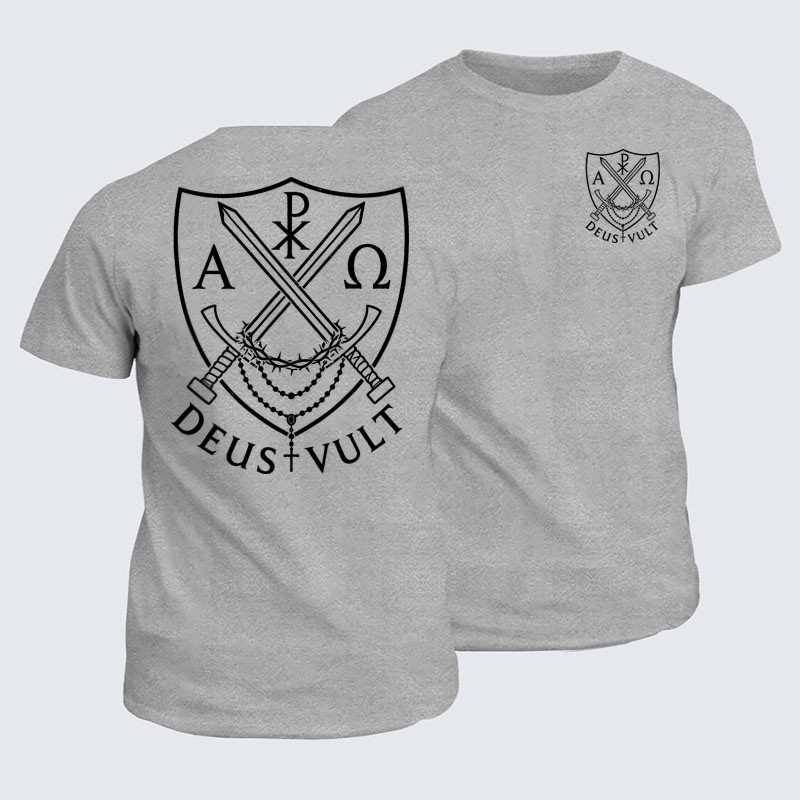 Classic Cotton Tees - Deus Vult 