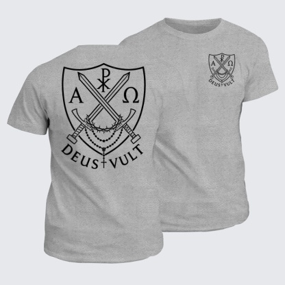 Classic Cotton Tees - Deus Vult 