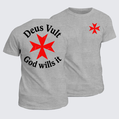 Classic Cotton Tees - Deus Vult: God Wills It