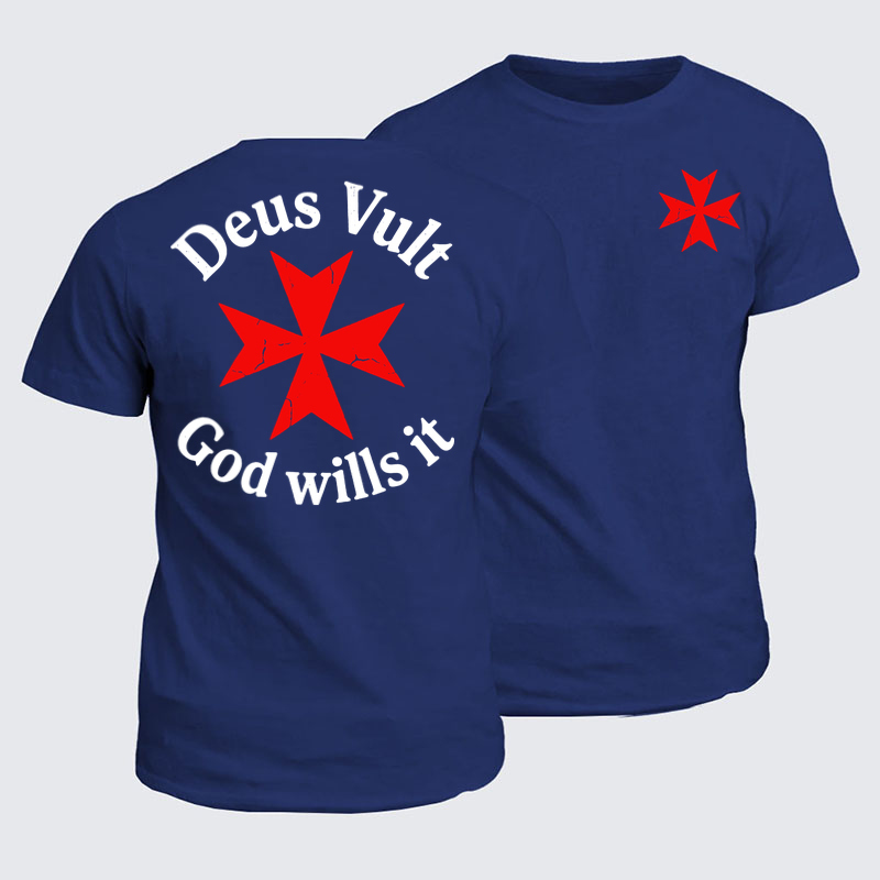 Classic Cotton Tees - Deus Vult: God Wills It