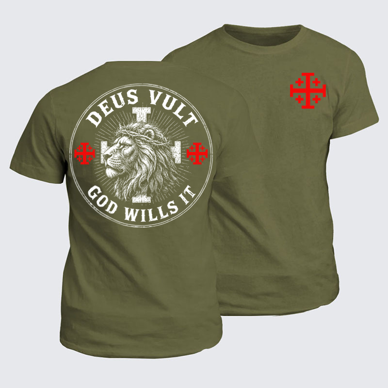 Classic Cotton Tees - Deus Vult