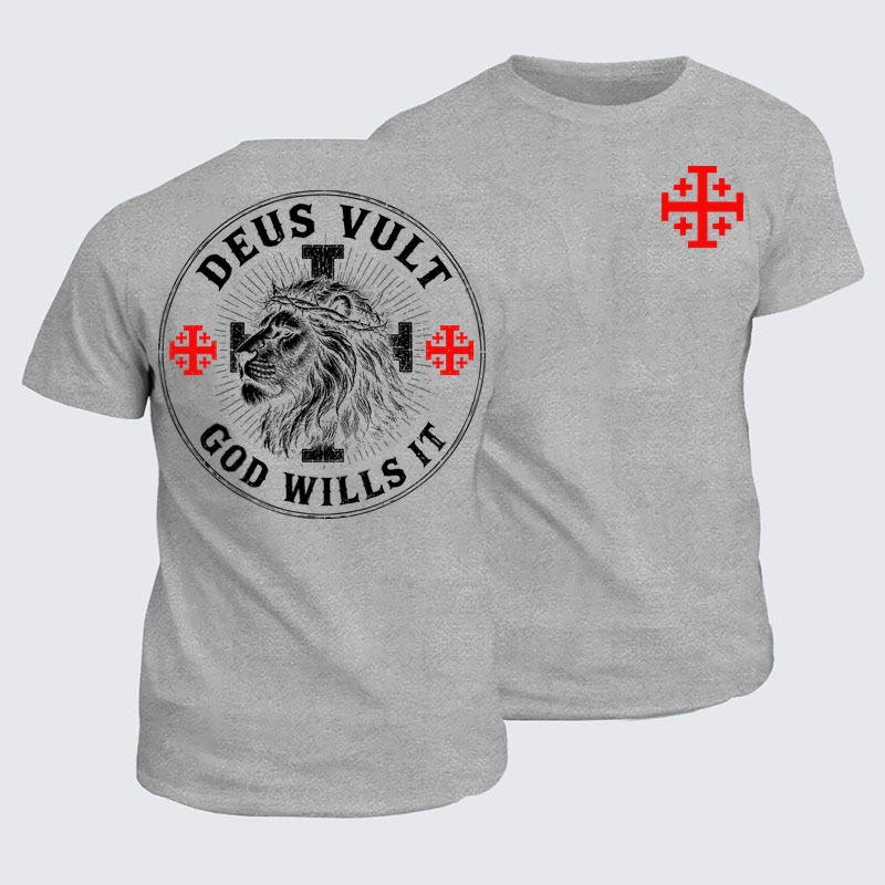 Classic Cotton Tees - Deus Vult