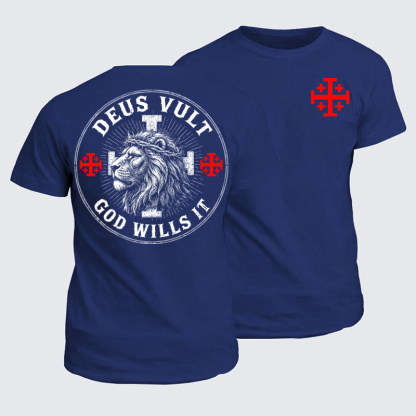 Classic Cotton Tees - Deus Vult