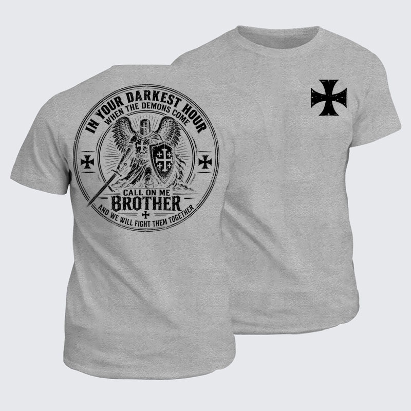 Classic Cotton Tees - Call On Me Brother – Knights of Faith