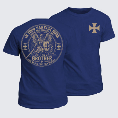Classic Cotton Tees - Call On Me Brother – Knights of Faith