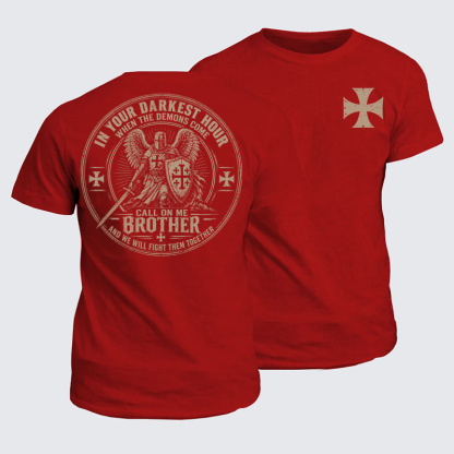 Classic Cotton Tees - Call On Me Brother – Knights of Faith