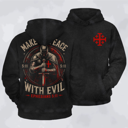 Washed Hoodie -  Call On Me Brother – Knights of Faith