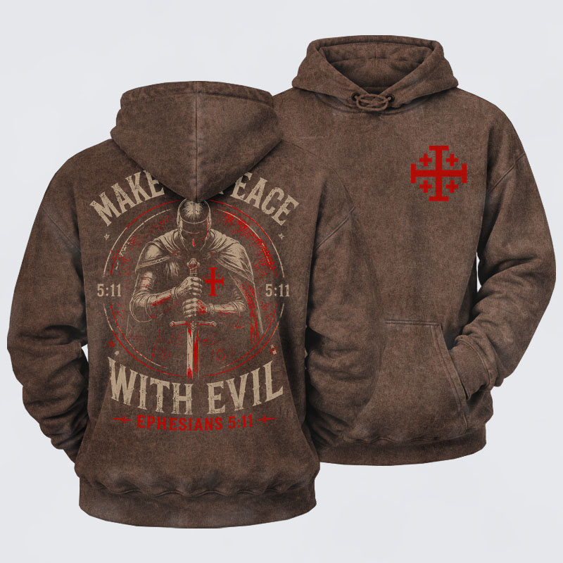 Washed Hoodie -  Call On Me Brother – Knights of Faith
