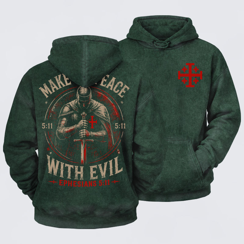 Washed Hoodie -  Call On Me Brother – Knights of Faith