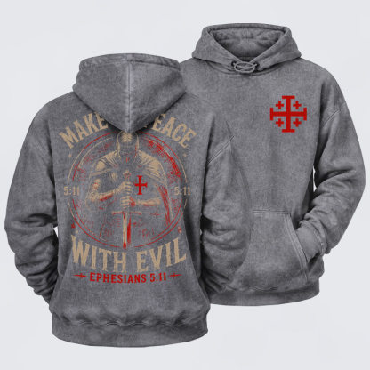 Washed Hoodie -  Call On Me Brother – Knights of Faith