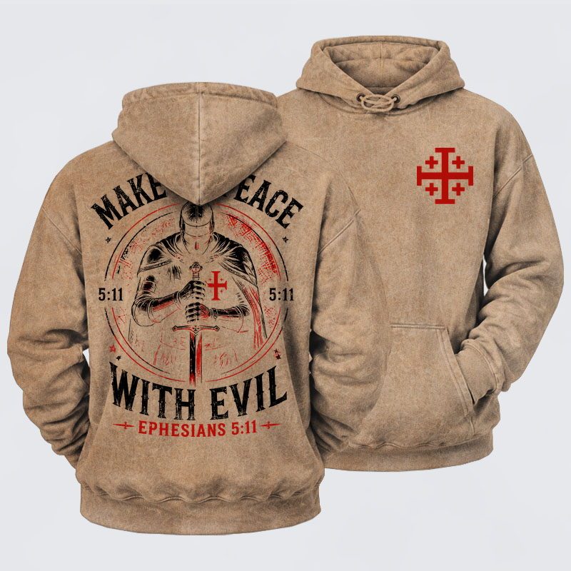 Washed Hoodie -  Call On Me Brother – Knights of Faith