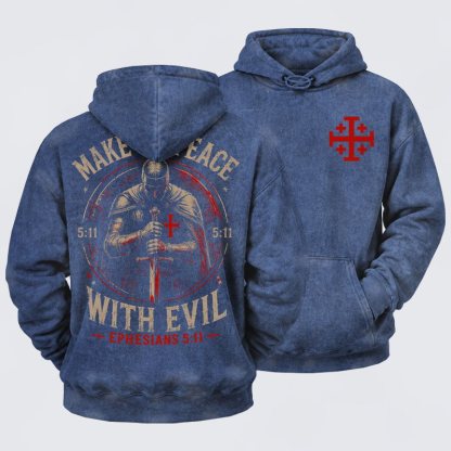 Washed Hoodie -  Call On Me Brother – Knights of Faith