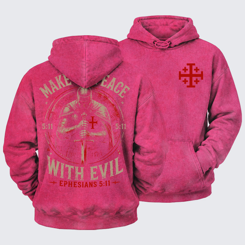 Washed Hoodie -  Call On Me Brother – Knights of Faith