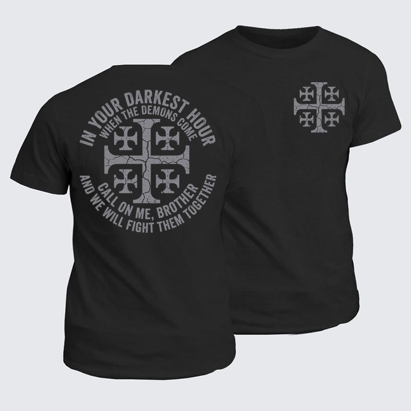 Classic Cotton Tees -Call On Me Brother – Knights of Faith
