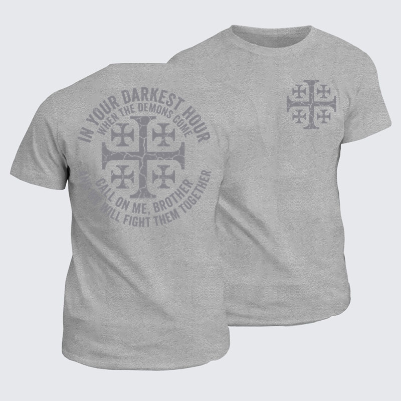 Classic Cotton Tees -Call On Me Brother – Knights of Faith