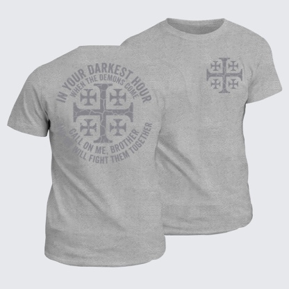 Classic Cotton Tees -Call On Me Brother – Knights of Faith