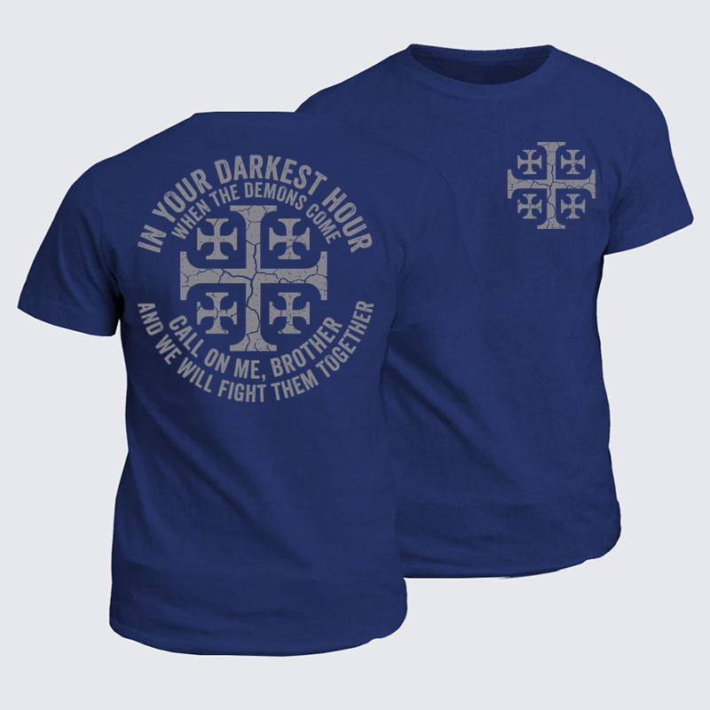 Classic Cotton Tees -Call On Me Brother – Knights of Faith