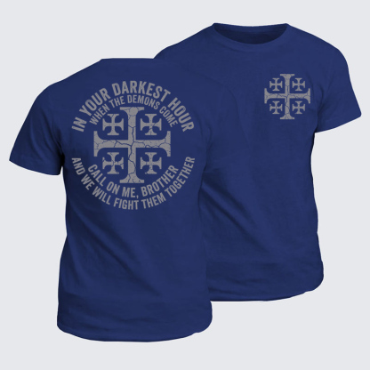 Classic Cotton Tees -Call On Me Brother – Knights of Faith