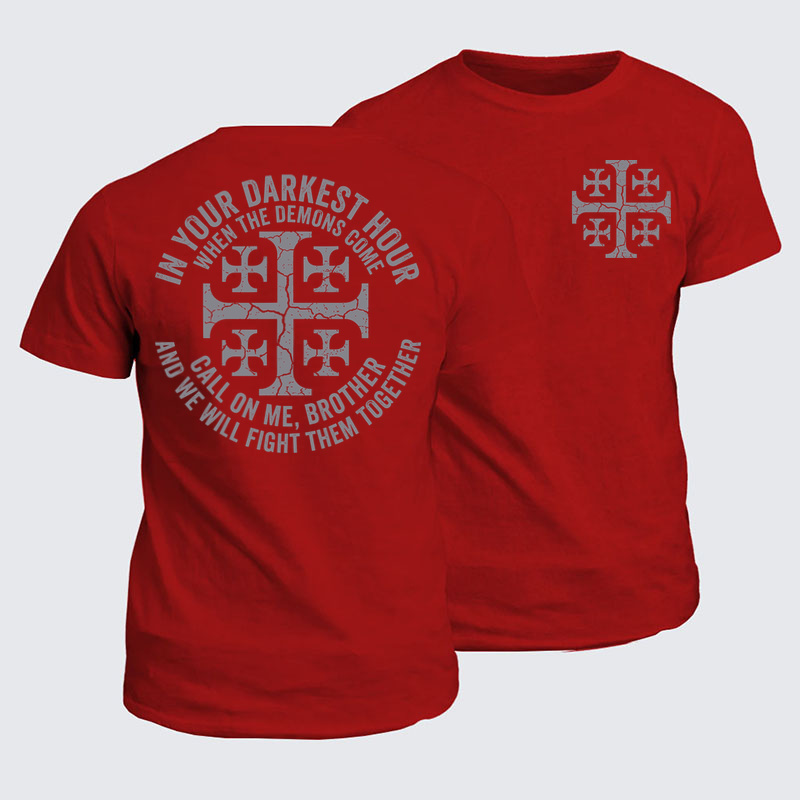 Classic Cotton Tees -Call On Me Brother – Knights of Faith