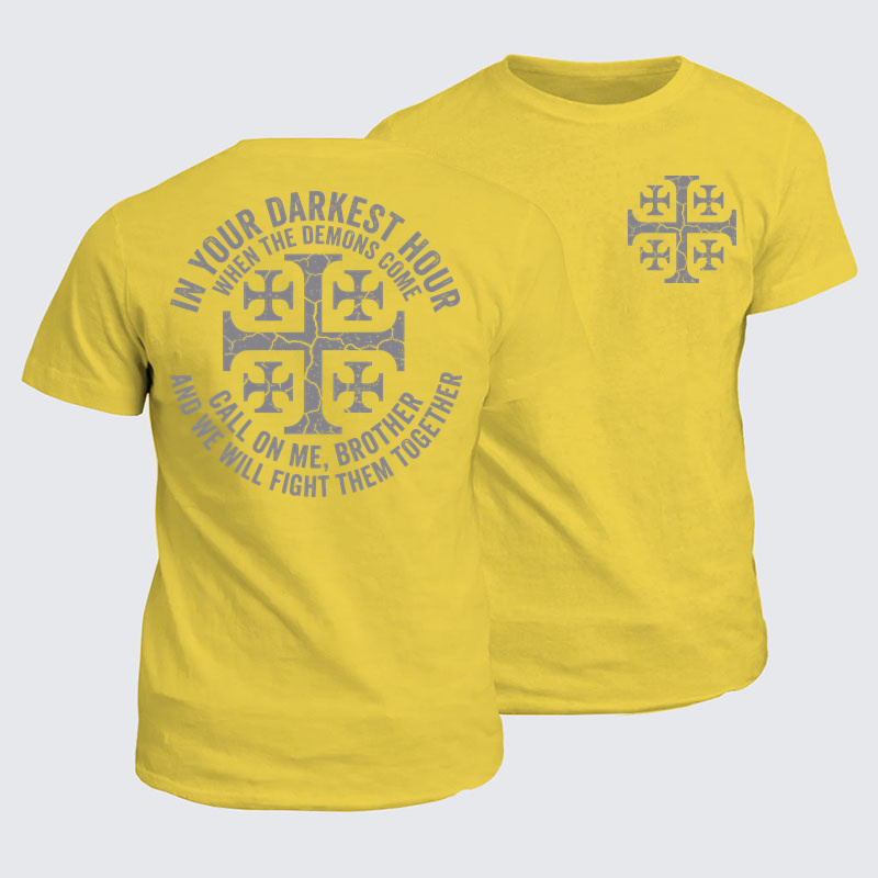 Classic Cotton Tees -Call On Me Brother – Knights of Faith
