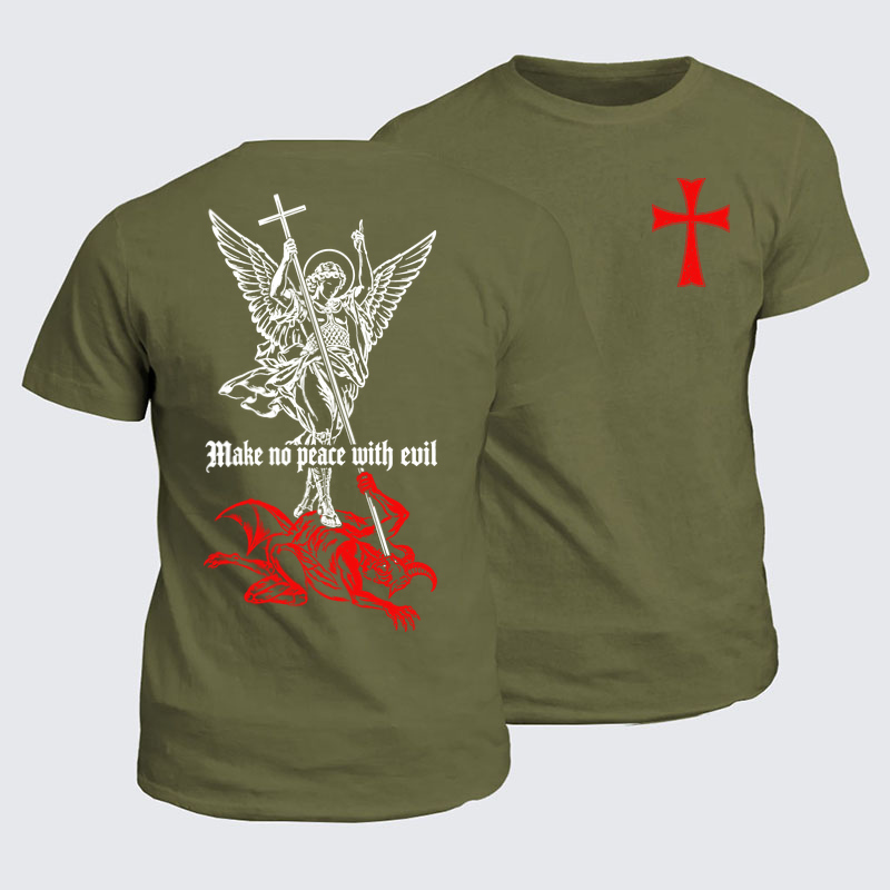 Classic Cotton Tees - Make No Peace with Evil – Saint Michael
