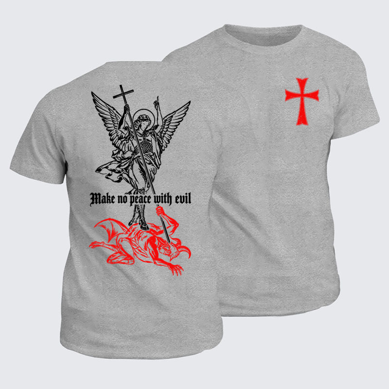 Classic Cotton Tees - Make No Peace with Evil – Saint Michael