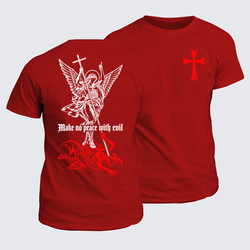 Classic Cotton Tees - Make No Peace with Evil – Saint Michael