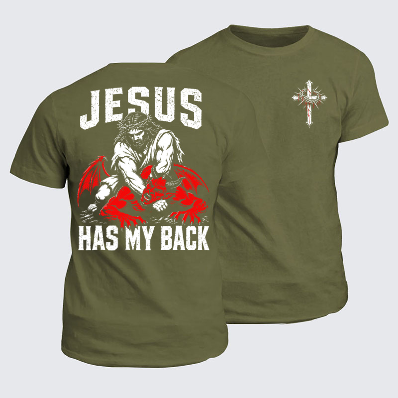Classic Cotton Tees - Jesus Has My Back
