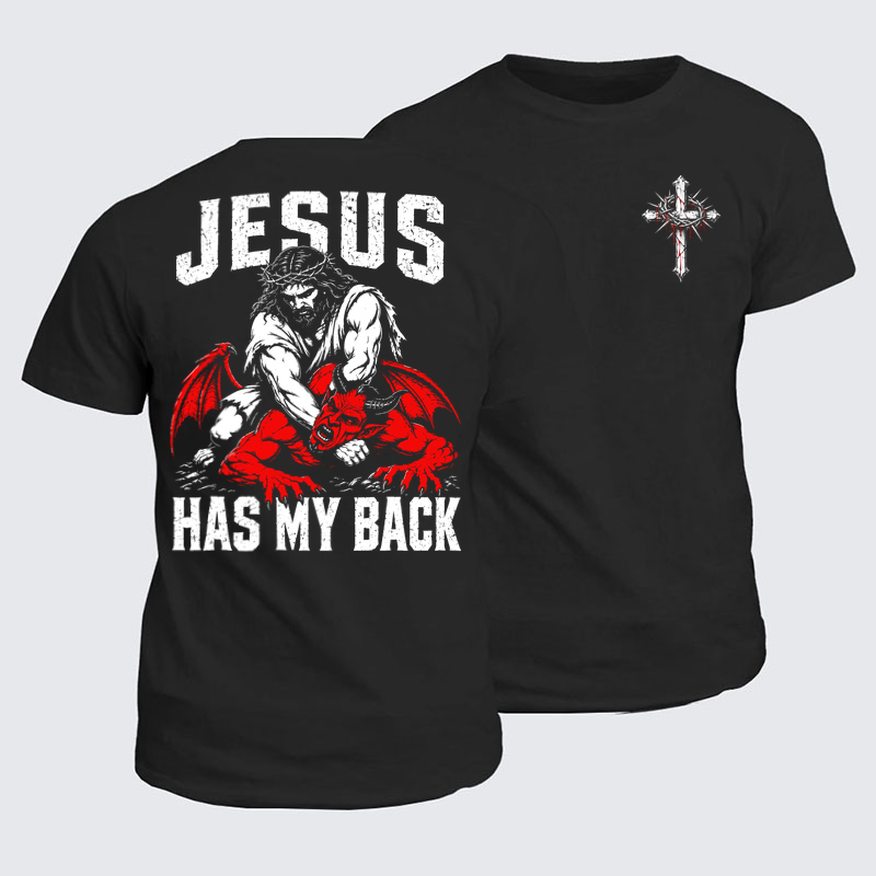 Classic Cotton Tees - Jesus Has My Back