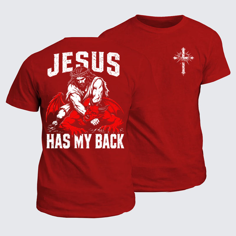 Classic Cotton Tees - Jesus Has My Back