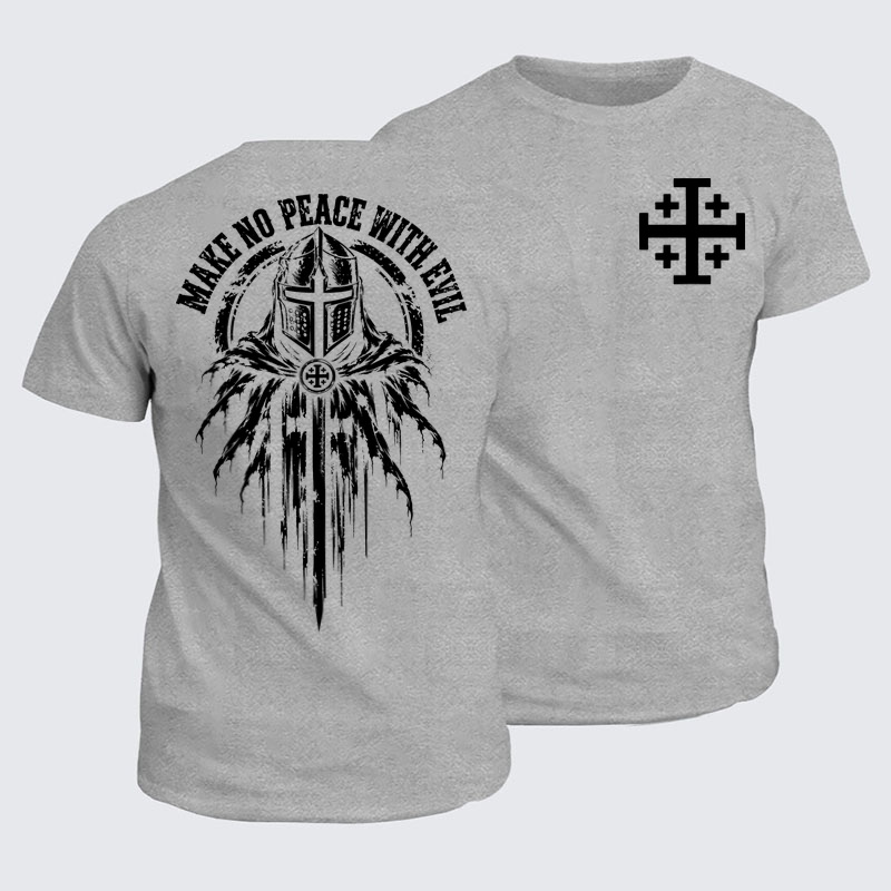 Classic Cotton Tees - Make No Peace With Evil – Christian Knight