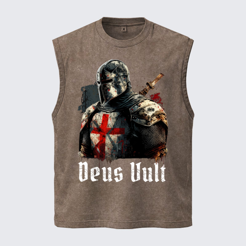 Washed Tank Top - Deus Vult