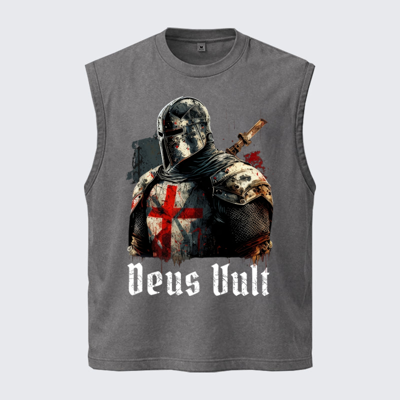Washed Tank Top - Deus Vult