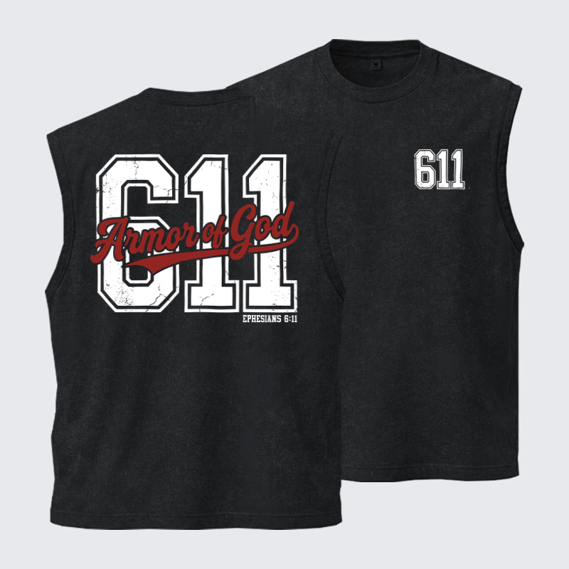 Washed Tank Top - Armor of God – Ephesians 6:11