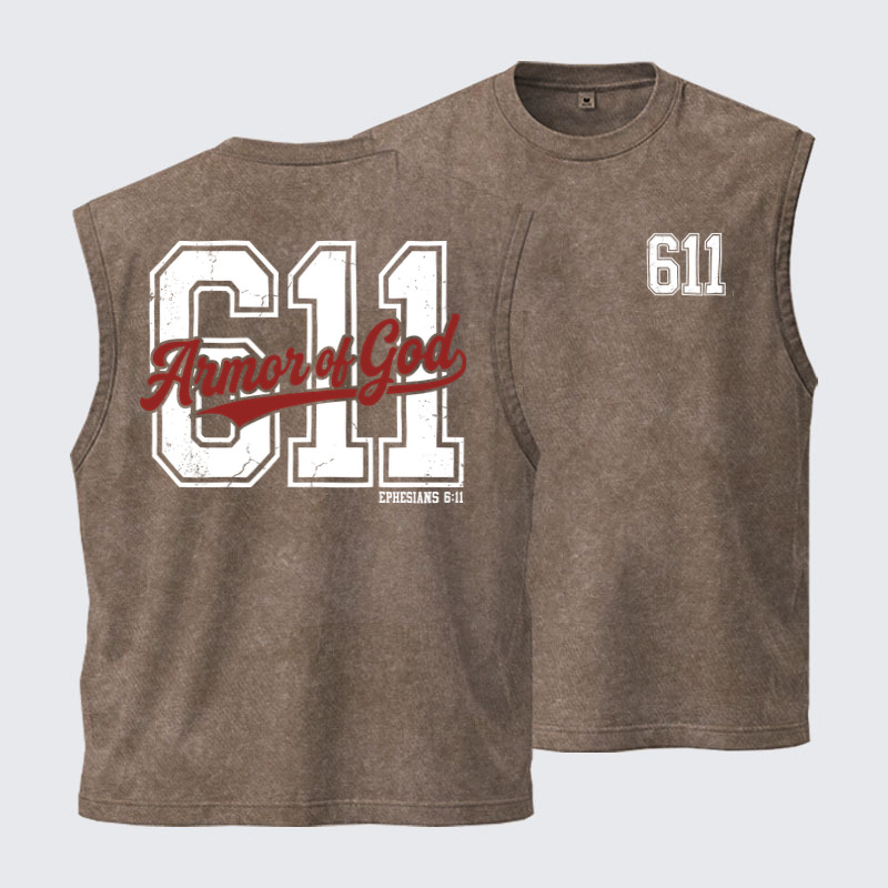 Washed Tank Top - Armor of God – Ephesians 6:11