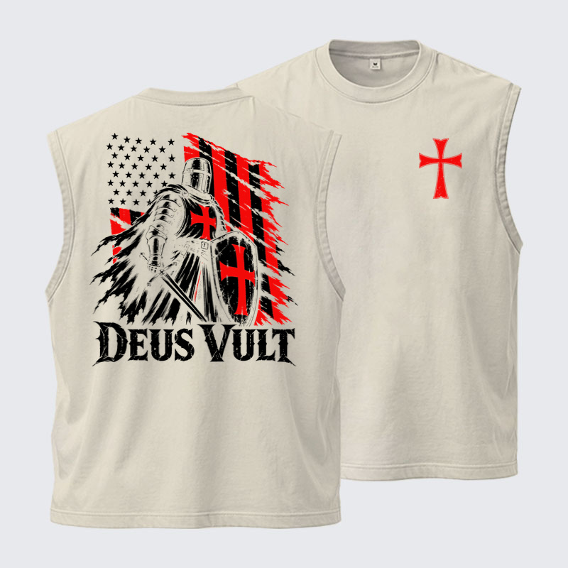 Washed Tanks - Deus Vult – American Crusader Christian Knight