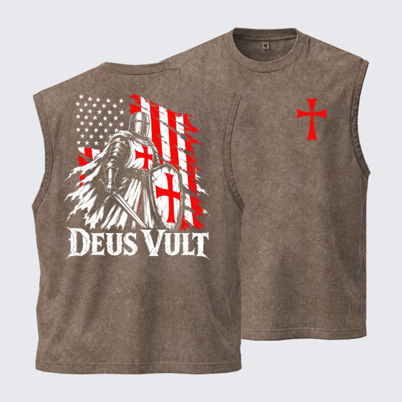 Washed Tanks - Deus Vult – American Crusader Christian Knight