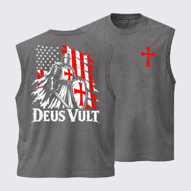 Washed Tanks - Deus Vult – American Crusader Christian Knight