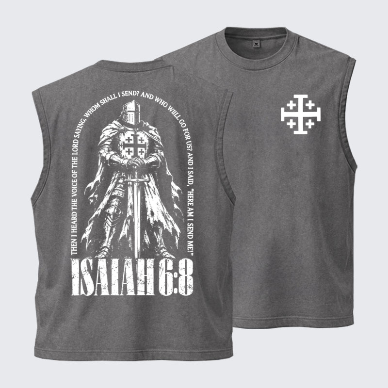 Washed Tanks - Here I Am Send Me Isaiah 6:8 Christian Warrior
