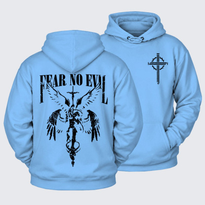 Plush Fleece-Lined Hoodie - Fear No Evil