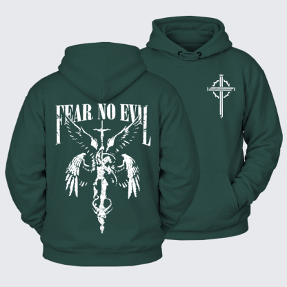 Plush Fleece-Lined Hoodie - Fear No Evil