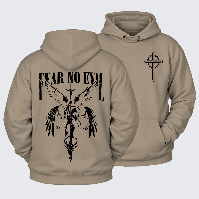 Plush Fleece-Lined Hoodie - Fear No Evil
