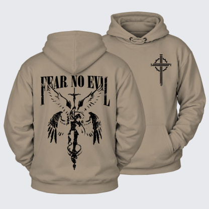 Plush Fleece-Lined Hoodie - Fear No Evil