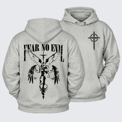 Plush Fleece-Lined Hoodie - Fear No Evil