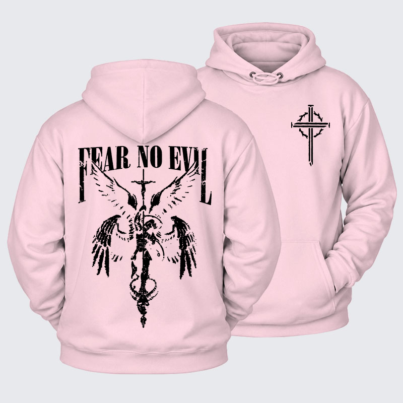 Plush Fleece-Lined Hoodie - Fear No Evil