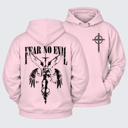 Plush Fleece-Lined Hoodie - Fear No Evil