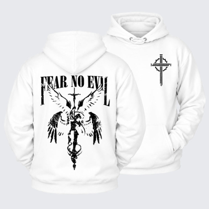 Plush Fleece-Lined Hoodie - Fear No Evil