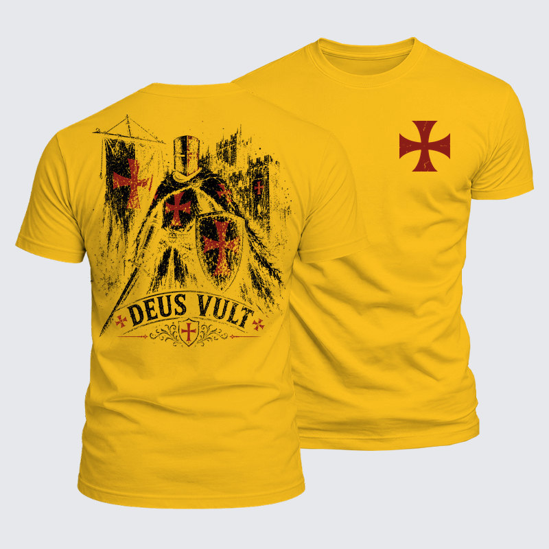 Luxe Mercerized Cotton Tee - Deus Vult