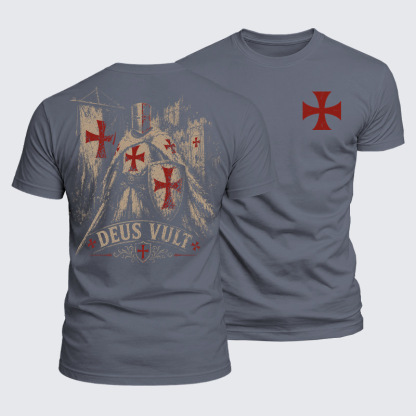 Luxe Mercerized Cotton Tee - Deus Vult